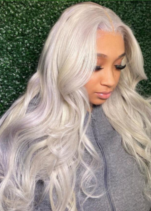 Silver Platinum Lace Front Wig