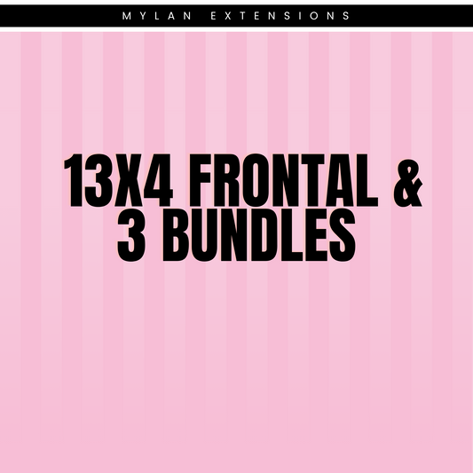 13x4 Frontal & 3 Bundles